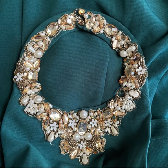 Marchesa Note Dress Green Beaded Halter
Open Back Formal - Picture 5 of 15